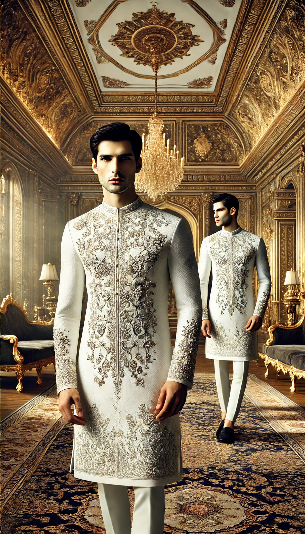 White Embroided Kurta - W202502